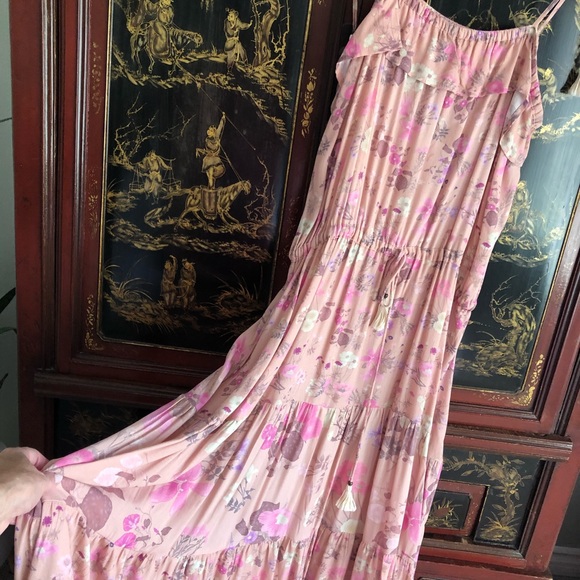 Spell & the Gypsy Wild Bloom Strappy Gown L - Picture 3 of 7